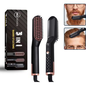 Luxe Baard Stijltang - Baardstyler - Inclusief E-book - Hot Comb - Haarverzorging