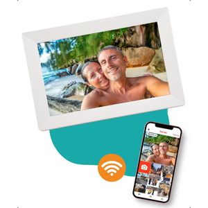 Pora&Co - Digitale Fotolijst - Wit - 10 Inch - HD+ - IPS Display