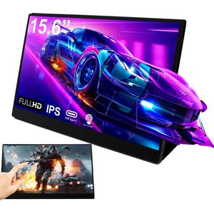 Pora&co - Portable Touchscreen Monitor - 15.6 Inch - Full HD - Draagbaar