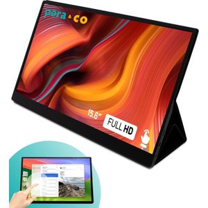 Pora&Co - IPS Portable Game Monitor - Touchscreen - Beeldscherm 15.6 Inch - HDMI & USB-C - Full HD - Computerscherm - Draagbare Monitor