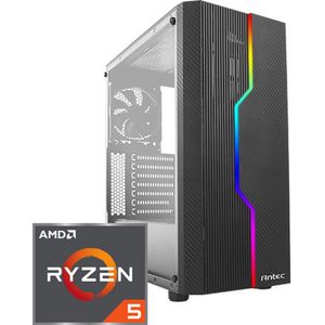 Antec NX230 RGB Gaming PC | AMD Ryzen 5 - 4600G | 16 GB DDR4 | 250 GB SSD - NVMe | Windows 11 Pro