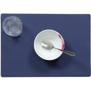 Wicotex-Placemats Uni donker blauw-Placemat easy to clean 12stuks