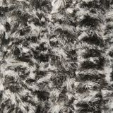 Wicotex - Vliegengordijn - Chenille - Deurgordijn - Kattenstaart Zwart mix - Afmeting 90x220cm