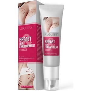 Borst en Kont Vergroter Crème - 100% Effectief & Veilig - Bil Vergroter - Lifting Crème - Borst Vergroter - Borstvergroting - Bilvergroting - 2 in 1 - Volle stevige Borsten - Natuurlijke Ingrediënten - Auquest - 45 gram -