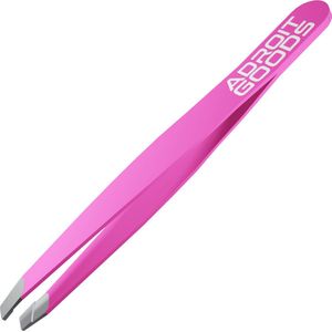 AdroitGoods Pincet Epileer - Slanted - RVS - Professioneel - Roze
