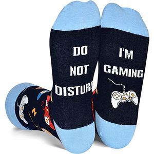 Malinsi - Do not Disturb - Huissokken - Lichtblauw - Cadeau voor Gamers