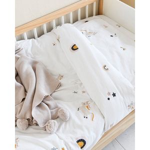 Happy Linen Company Meisjes Kids Eenhoorns Regenbogen Roze Dubbel Omkeerbaar Dekbedovertrek Beddengoed Set
