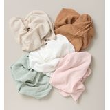 Petite Amélie - Mousseline Dekbedovertrek - Roze - 120x150 cm - Met Kussensloop 50x60 cm - Duurzaam 100% GOTS Katoen