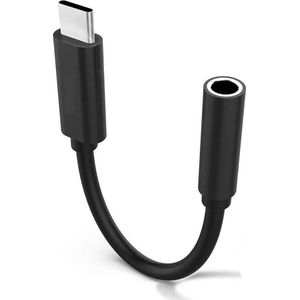 Staza - High Quality Digital USB-C naar 3.5mm AUX Audio Adapter met DAC - Zwart