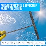 Avalo Vloertrekker met Steel - Luxe Vloerwisser - Aluminium Water Trekker - Douche Wisser - Badkamer - Zwart - 136x40 CM