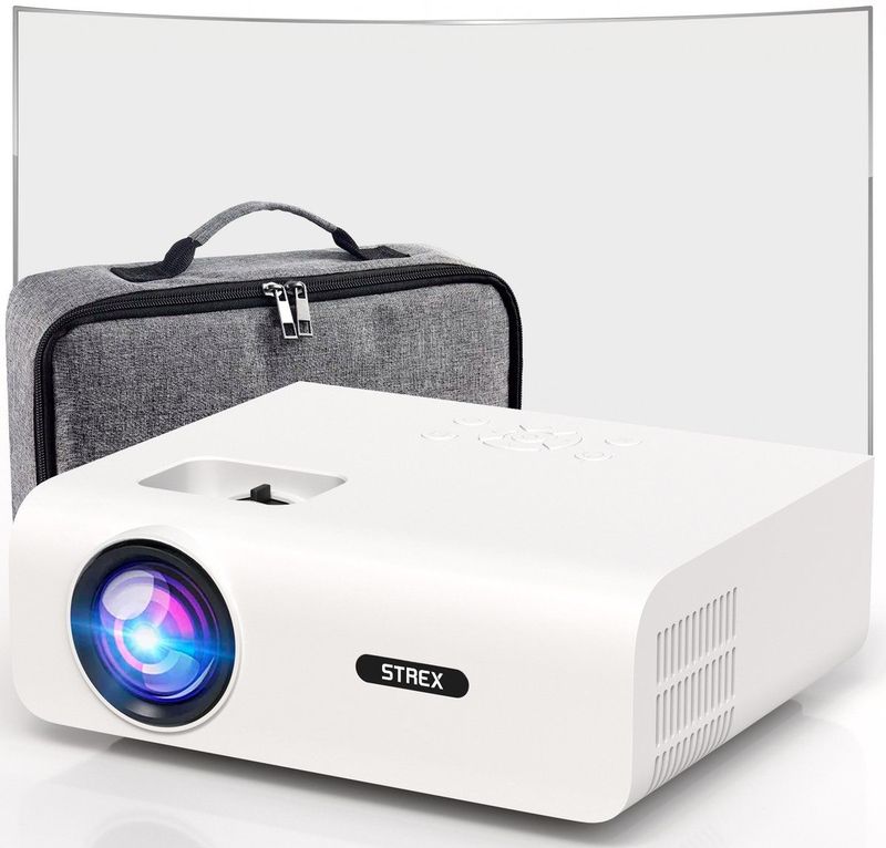 Strex Beamer - 1080P Full HD - 15000 Lumen - Inclusief Tas en Scherm