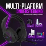 Strex Gaming Headset met Microfoon RGB Verlichting - 7.1 Surround Sound