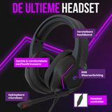 Strex Gaming Headset met Microfoon RGB Verlichting - 7.1 Surround Sound