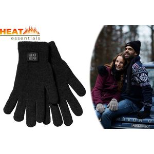 Thermo Handschoenen Winter – Unisex - Zwart - L/XL - Handschoenen Dames - Handschoenen Heren - Wanten