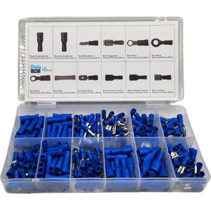 LB Tools professioneel geïsoleerde kabelschoentjes assortiment blauw 280 delig
