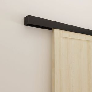 Schuifdeursysteem Modern Zwart 200cm Plafondmontage