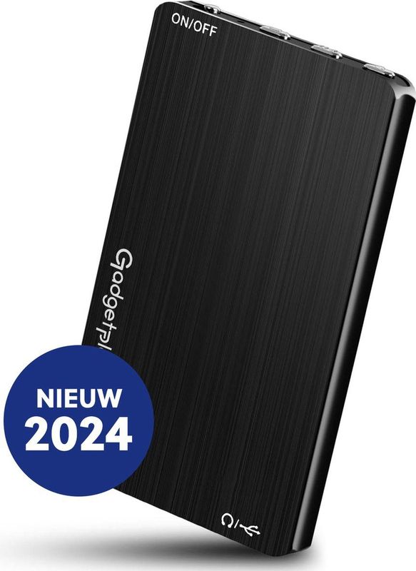 Gadgetplace - Mini Afluisterapparatuur - Zwart - Metaal/Zink-legering