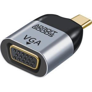 AdroitGoods Usb-C Naar VGA Adapter - Full HD @60Hz - Type-C 3.2