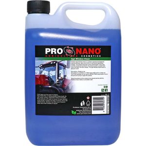 ProNano | Pro Nano Agri Window Clean 5L | Nano Technologie | Reinigen van ramen, glas en spiegels in en rond landbouwvoertuigen. Het product elimineert besmetting door insecten.