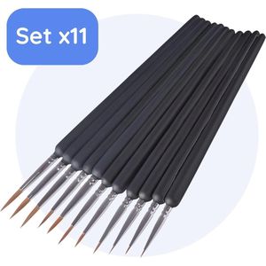Piriuuo 3 stuks Paddle vlakkwasten, platte kwastenset, 3/4/5 inch penseel met populiergreep, herbruikbare kwastenset, peddelen, platte kwast met houten steel, kunstkwast, wolkwast voor olie- en