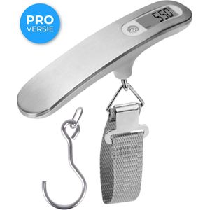 Nuvance - Digitale Kofferweegschaal - Bagageweegschaal tot 50 KG - Inclusief Weeghaak en Batterij