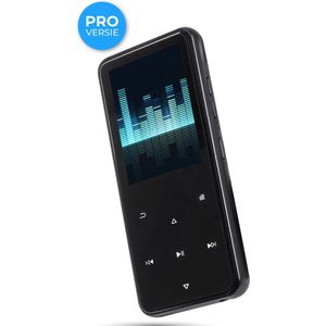 Nuvance - MP3 Speler Bluetooth - Incl. 32GB SD kaart en 16GB intern geheugen - Ondersteuning tot 128GB - Voice Recorder Digitaal - met FM Radio - Zwart