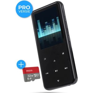 Nuvance - MP3 Speler - Zwart - 32GB SD Kaart - 16GB Intern Geheugen