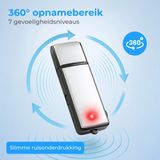 Nuvance Afluisterapparatuur - Usb Stick Voice Recorder - Digitaal