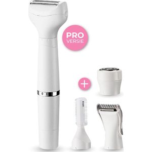 Nuvance Ladyshave - 4 Opzetstukken - Epileerapparaat Dames - Ladyshaves voor Vrouwen - Draadloze Wenkbrauw Trimmer - Waterdicht