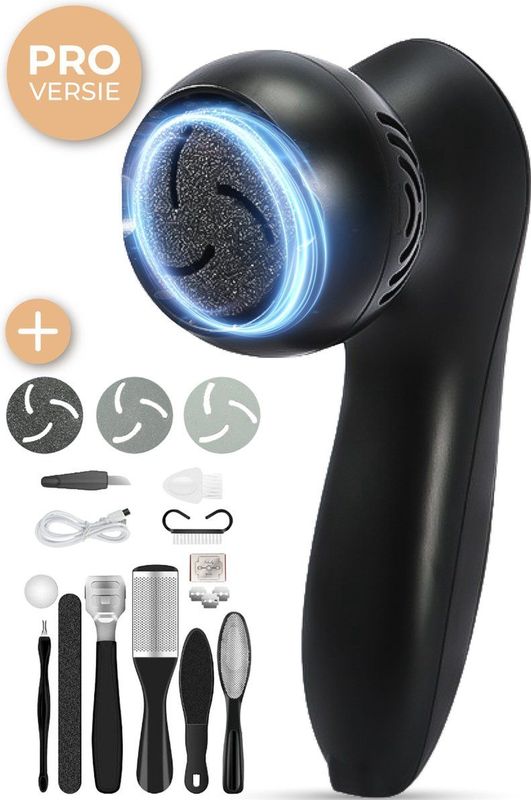 Nuvance Elektrische Eeltverwijderaar - Incl. 3 Eeltschijven - Usb Oplaadbaar