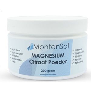 MontenSal - Magnesium Citraat Poeder - 200 gram