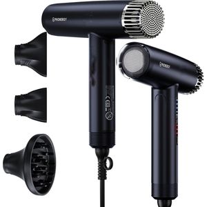 Phonergy Turbosonic - Föhn - Haardroger - 2300 Watt - 2025 - Ionisch- Warmteregeling - Concentrator - Diffuser -Tas- Zwart