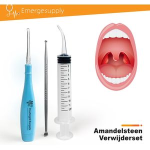 Emergesupply™ - Amandelsteen verwijderaar - Tonsil stone remover - Amandelsteen - Verwijderset