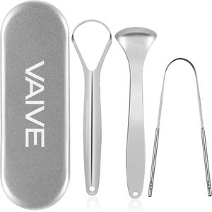 VAIVE Tongschraper Set - Tongue Scraper - Tong Schraper - Tongschrapers - Reiniger - Mondverzorging - tongborstel