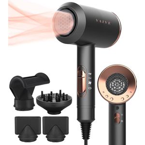 VAIVE Ionische Föhn met Diffuser - Haardroger 2000 Watt - Haarfohn met Coolshot - 3 standen