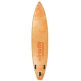 Virtufit Supboard Voyager 381 - Oranje - SUP board - Opblaasbaar - Stand Up Paddle Board - Inclusief accessoires en draagtas - Verstelbare peddel - GoPro Mount - Mogelijkheid om kajak zitje te bevestigen - Tot 180 kg
