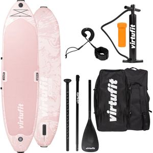 Virtufit Supboard Yoga 335 - Old Pink - Stand Up Paddle Board - Supboard Opblaasbaar - Voor beginners en gevorderden - Met accessoires en draagtas - Verstelbare peddel - Max. 180 kg