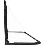 VirtuFit - Inklapbare Voetbaldoel - Pannagoal - Zwart - 150x60cm