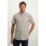 State of Art - Geprint Overhemd - Wit - Katoen