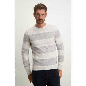 State of Art - Trui - Grijs Gestreept - Katoen