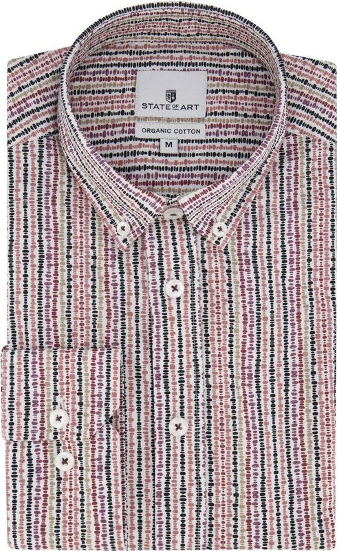 State of Art - Shirt LS Printed Pop - Kleur - Materiaal