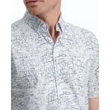 State of Art - Short Sleeve Overhemd Print - Grijs - Katoen/Elasthaan