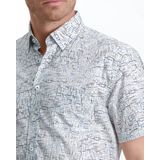 State of Art - Short Sleeve Overhemd Print - Grijs - Katoen/Elasthaan