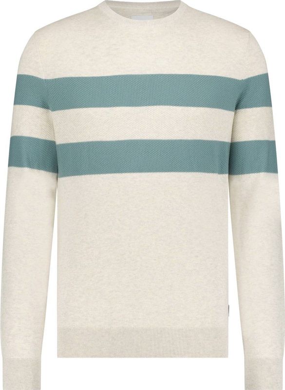 State of Art - Trui - Beige Gestreept - Katoen