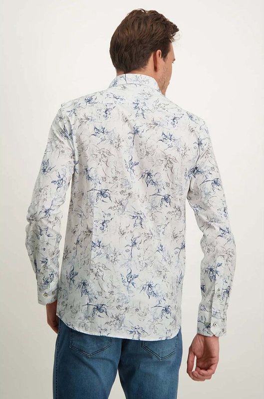 State of Art - Overhemd - Wit - Katoen/Elastaan - Wijd Fit