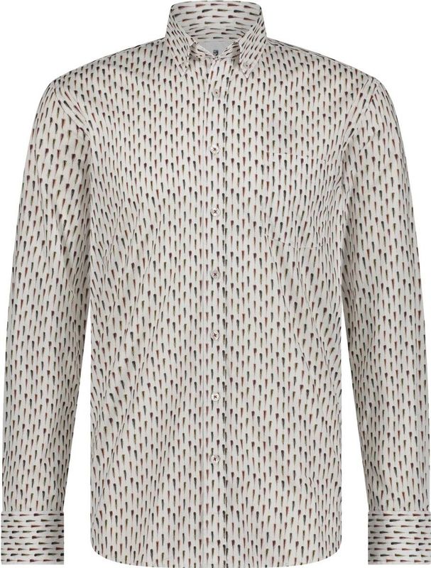 State of Art - Overhemd - Wit - Katoen/Elastaan