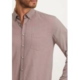 State of Art - Casual Overhemd - Roze - Katoen - Wijde Fit