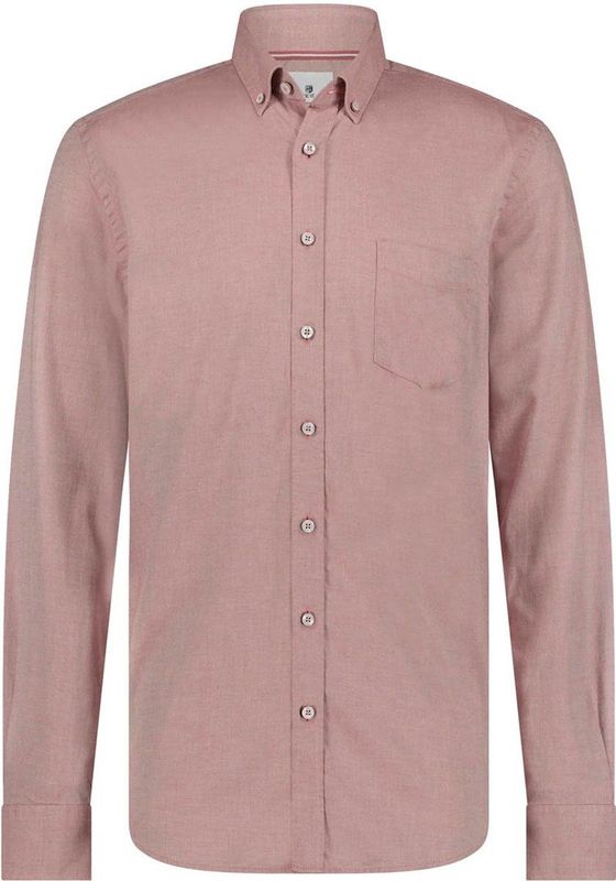 State of Art - Casual Overhemd - Roze - Katoen - Wijde Fit