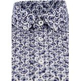 State of Art - Overhemd - Wit Blauw - Katoen