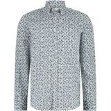 State of Art - Overhemd - Wit Blauw - Katoen